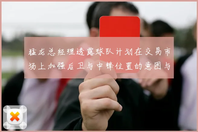 猛龙总经理透露球队计划在交易市场上加强后卫与中锋位置的意图与目标
